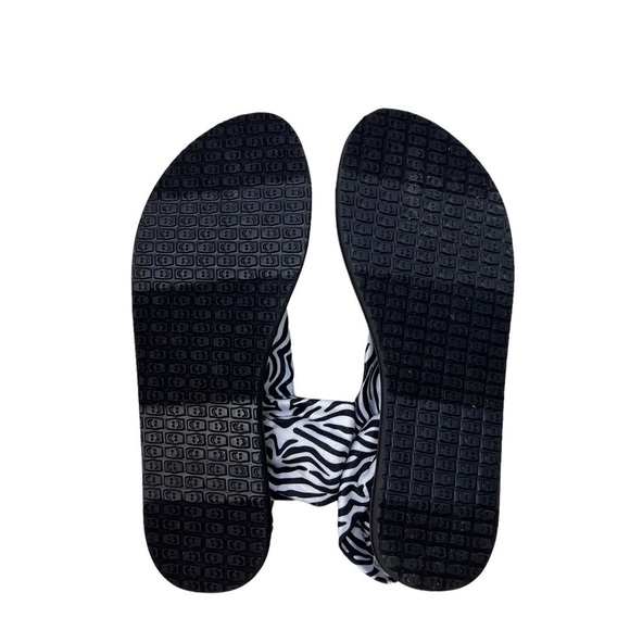 Sanuk Yoga Sling Sandals Zebra Print Size 7 Vegan Sandals - Picture 4 of 6